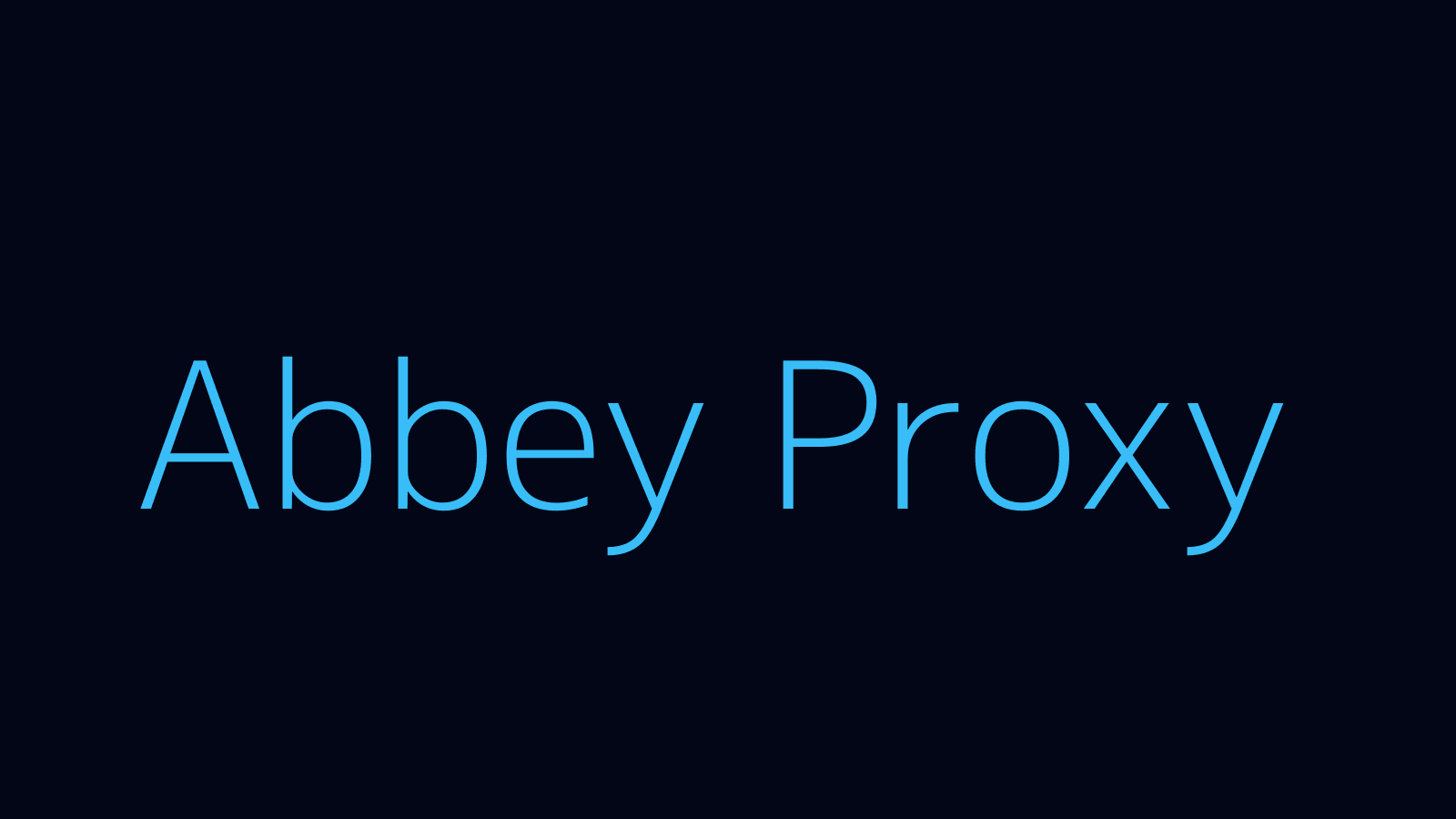 Abbey proxy dashboard and locations map
