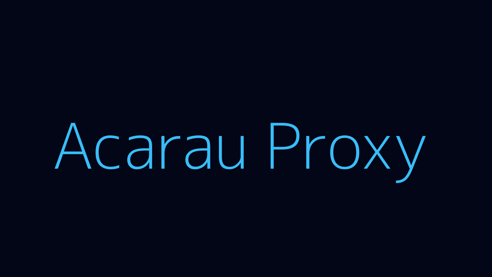 Acarau proxy dashboard and locations map