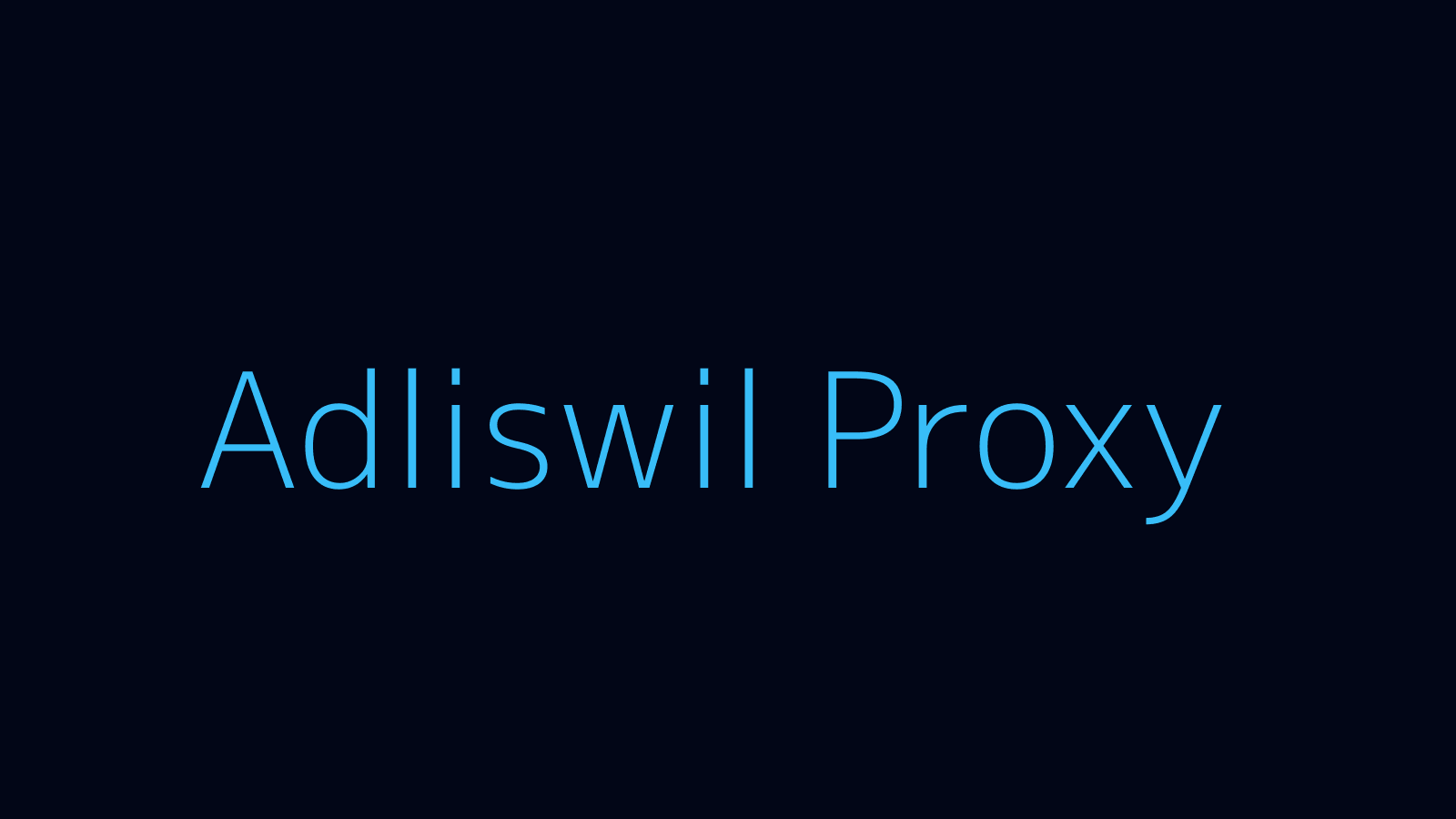 Adliswil proxy dashboard and locations map