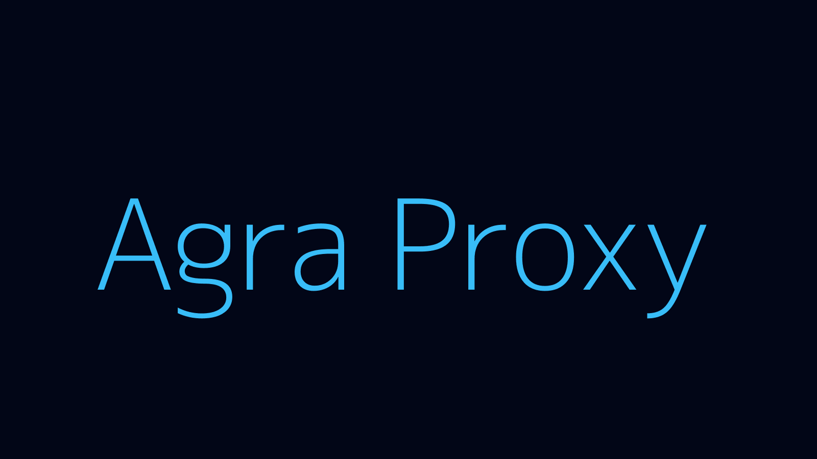 Agra proxy dashboard and locations map