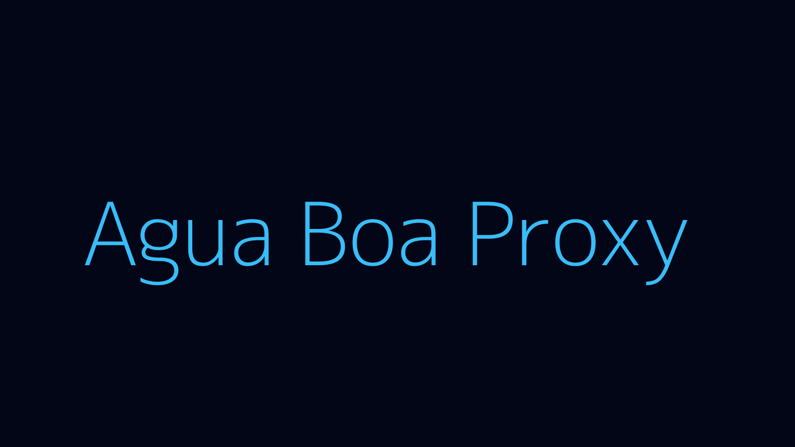 Agua Boa proxy dashboard and locations map