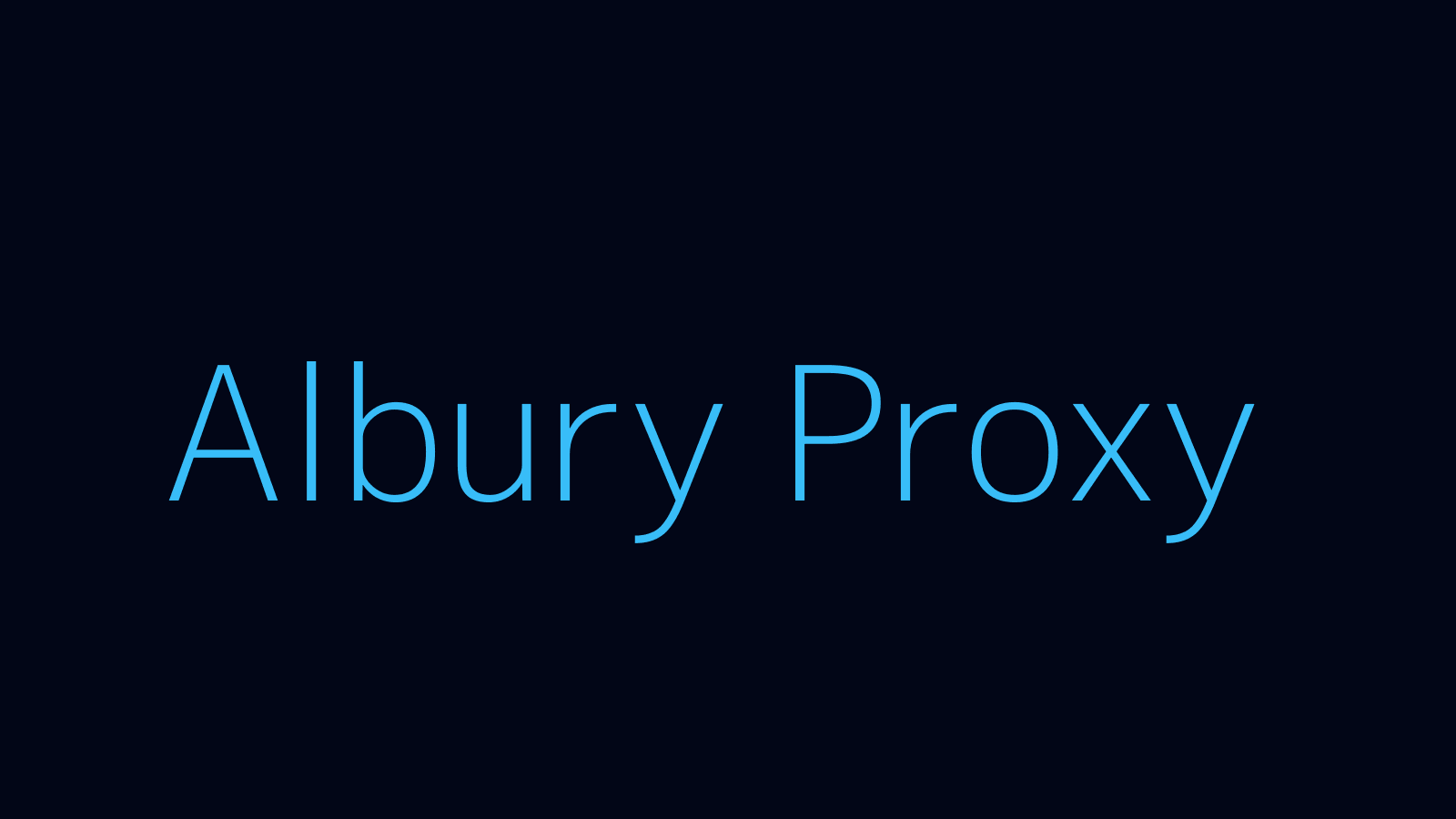 Albury proxy dashboard and locations map