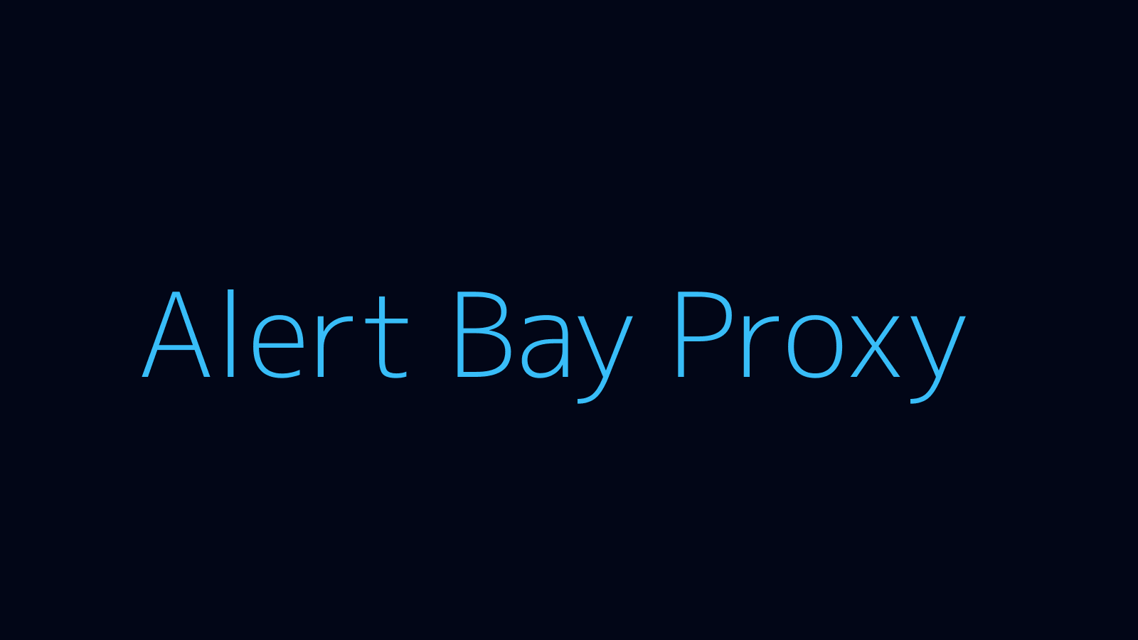 Alert Bay proxy dashboard and locations map