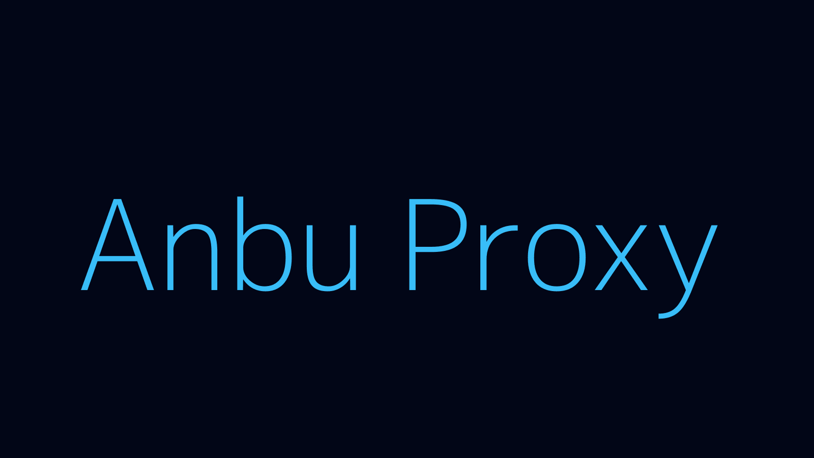 Anbu proxy dashboard and locations map