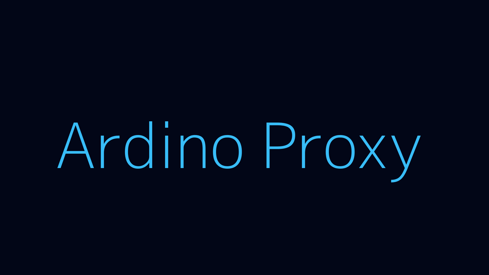 Ardino proxy dashboard and locations map
