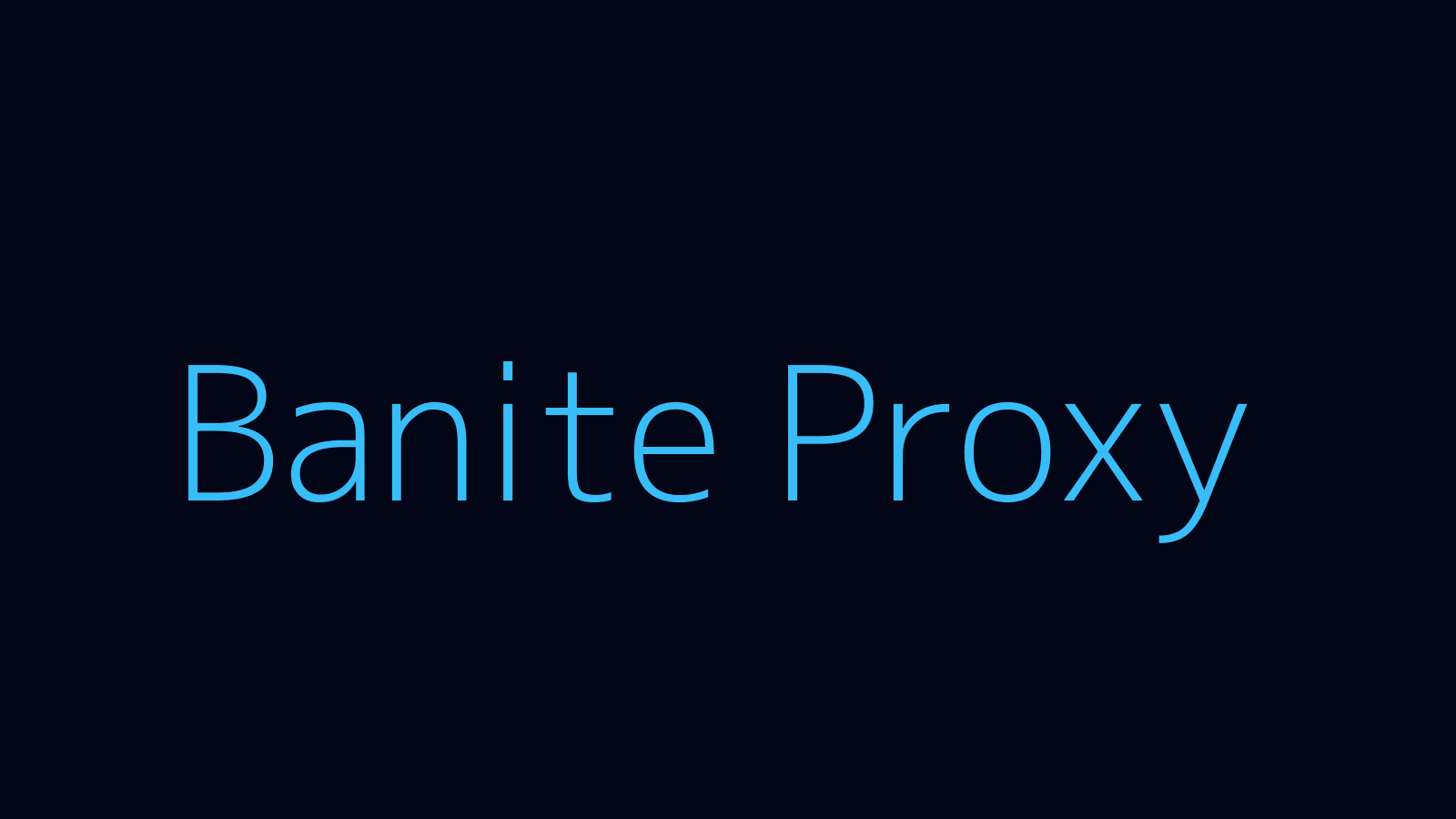 Banite proxy dashboard and locations map