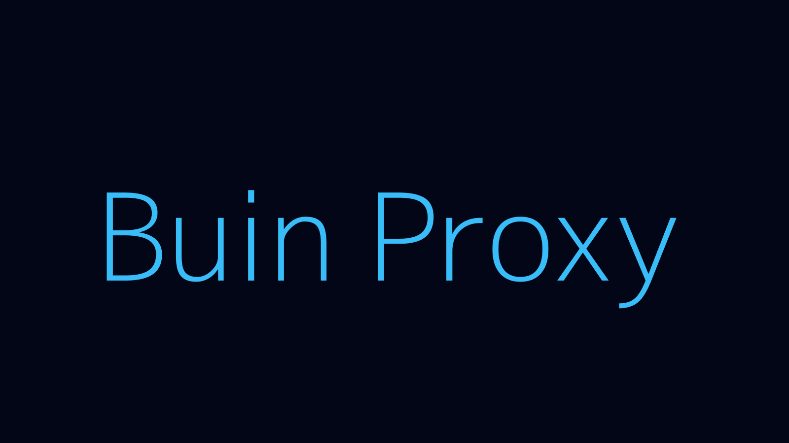Buin proxy dashboard and locations map