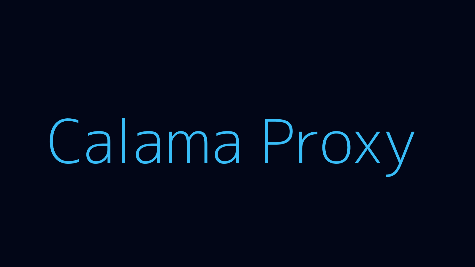 Calama proxy dashboard and locations map