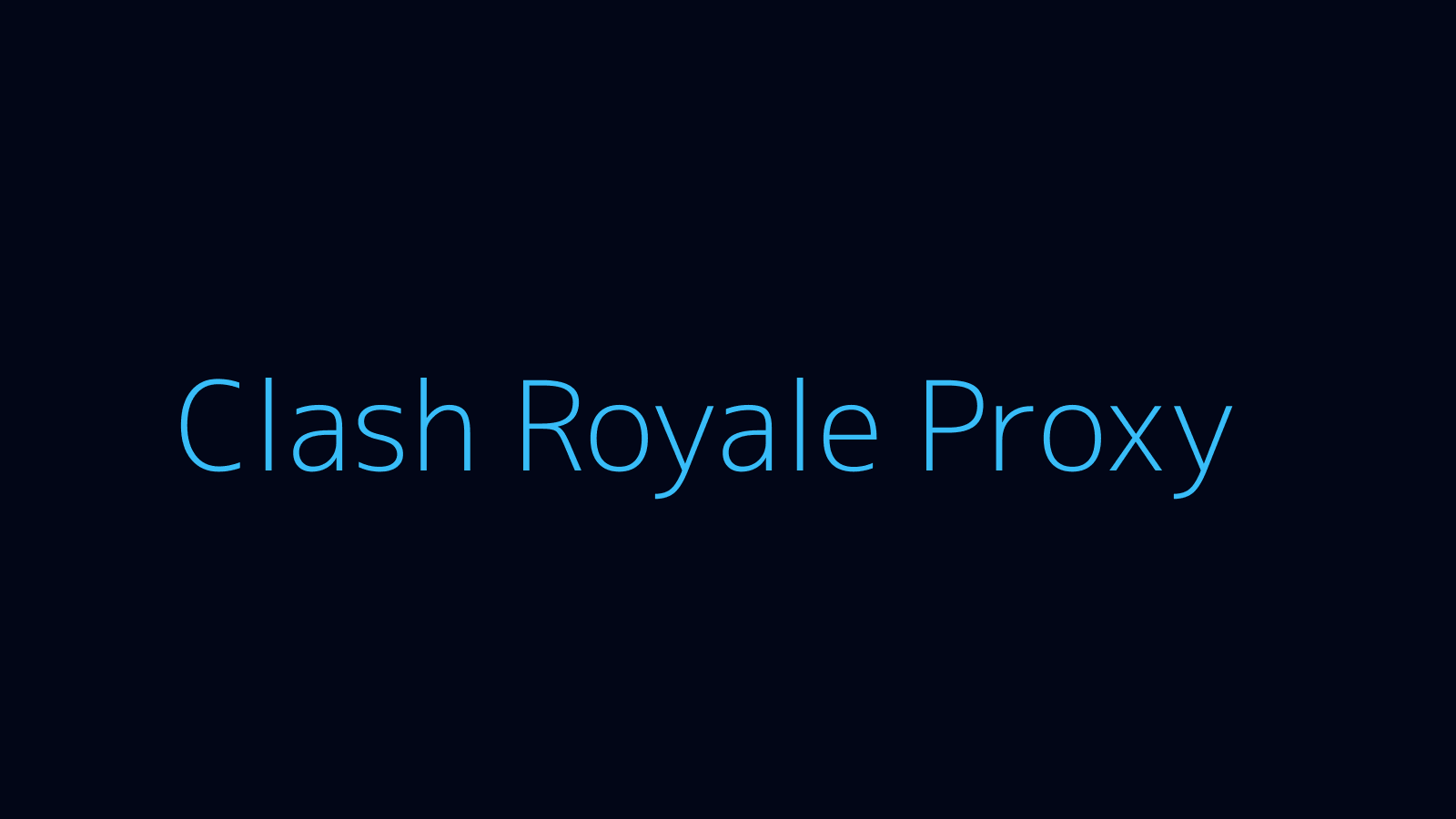 Clash Royale proxy dashboard and game overlay