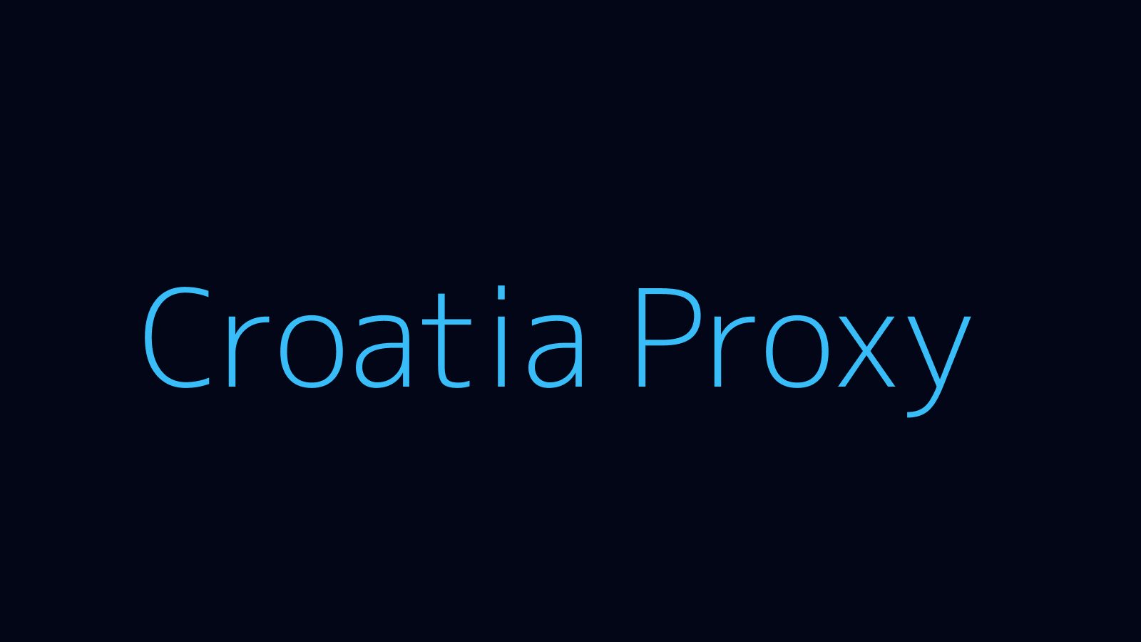 Croatia proxy dashboard and locations map
