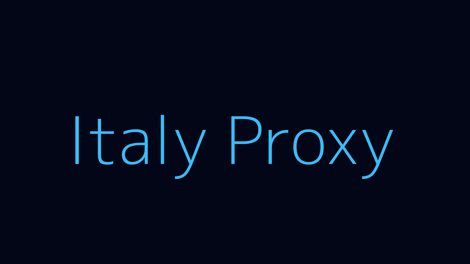 Italy proxy dashboard and locations map