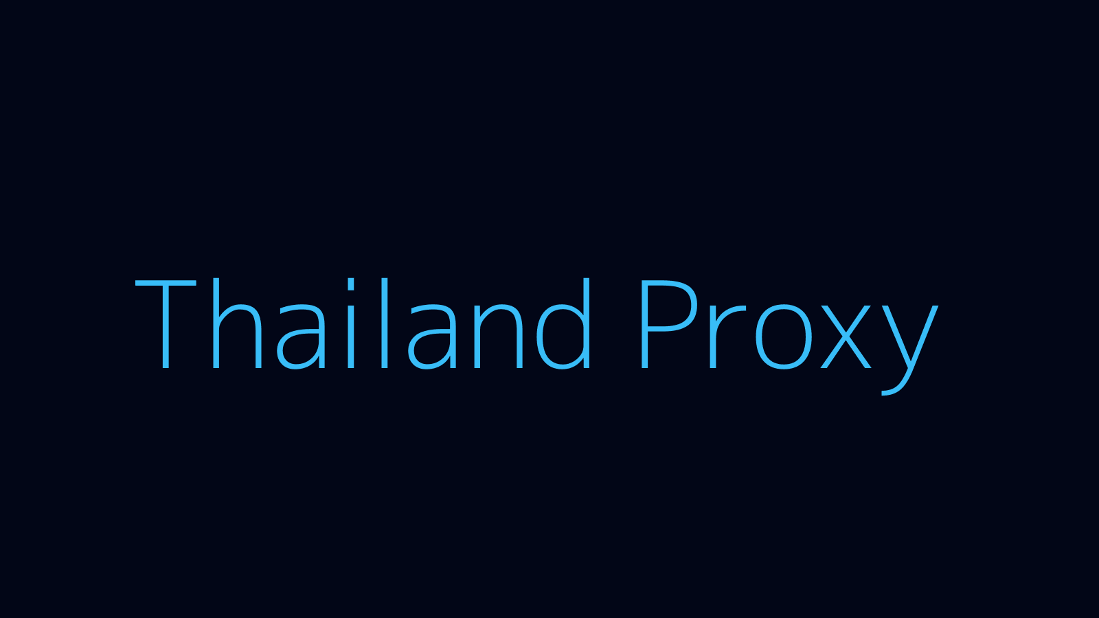 Thailand proxy dashboard and locations map