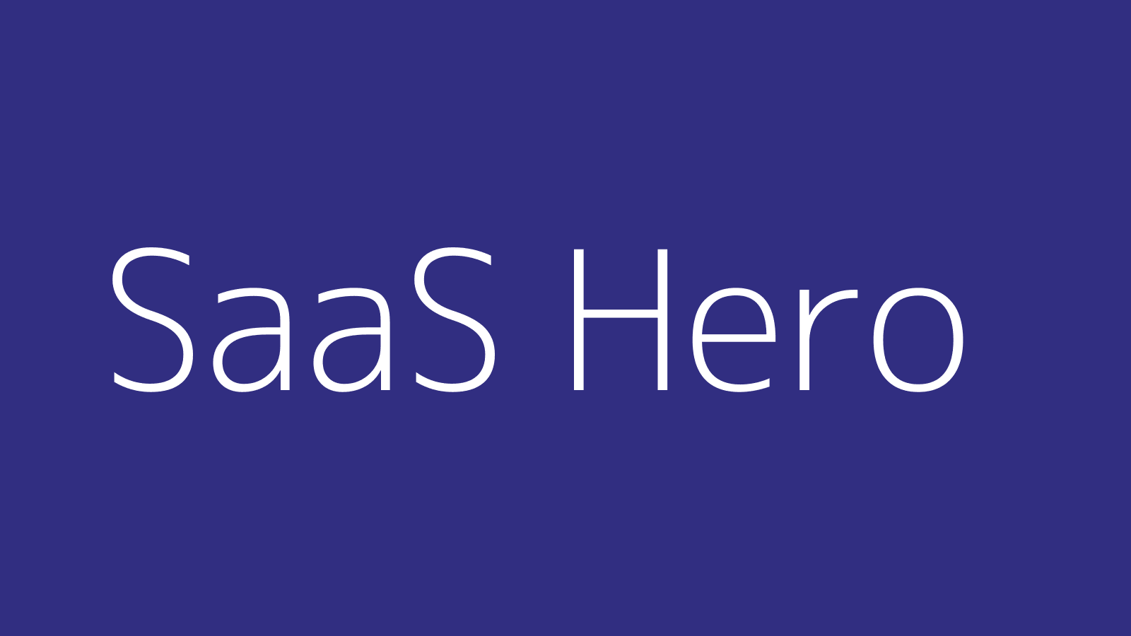 SaaS 软件官网模板