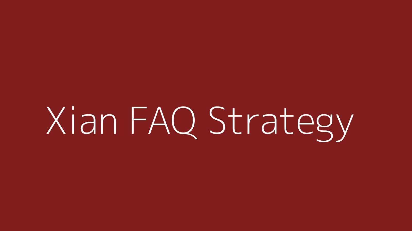 西安本地服务企业的 AI FAQ 布局策略