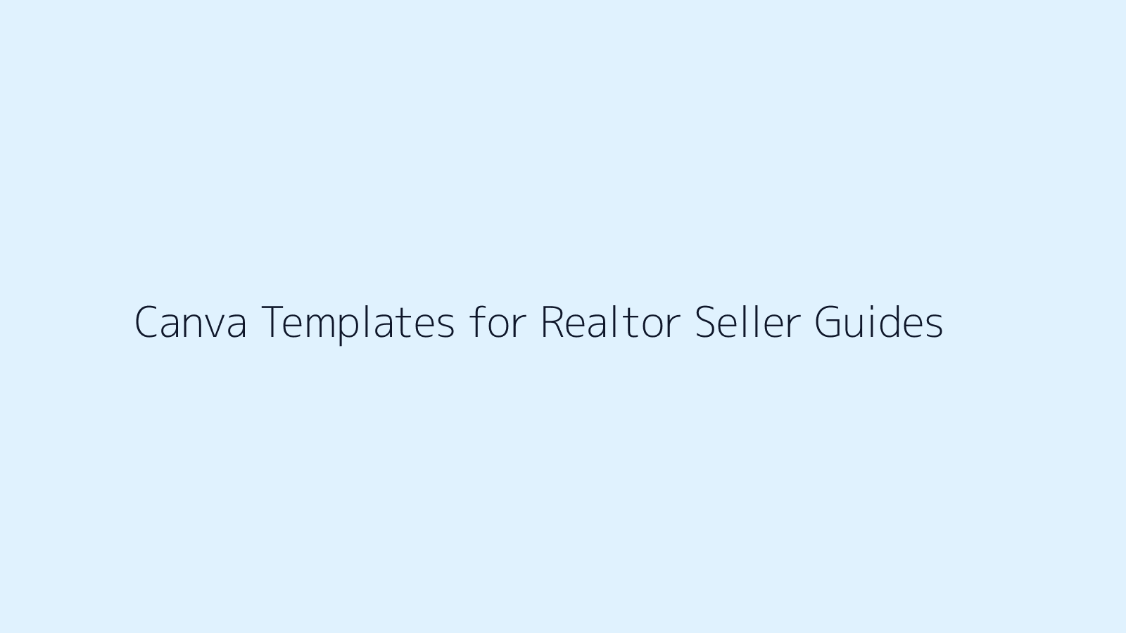 Canva Templates for Realtor Seller Guides featured image