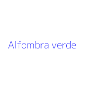 Alfombra verde