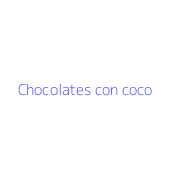 Chocolates con coco
