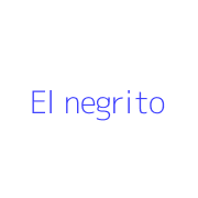 El negrito