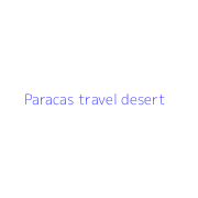 Paracas travel desert