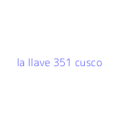 la llave 351 cusco
