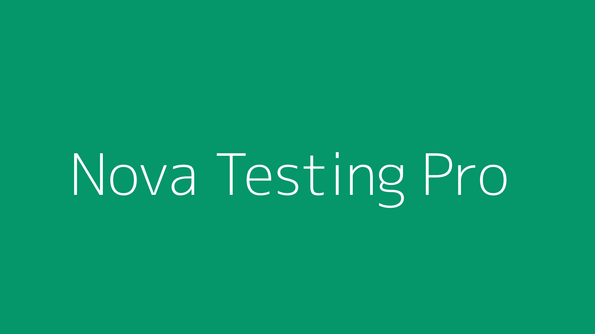 Nova Testing Pro Background