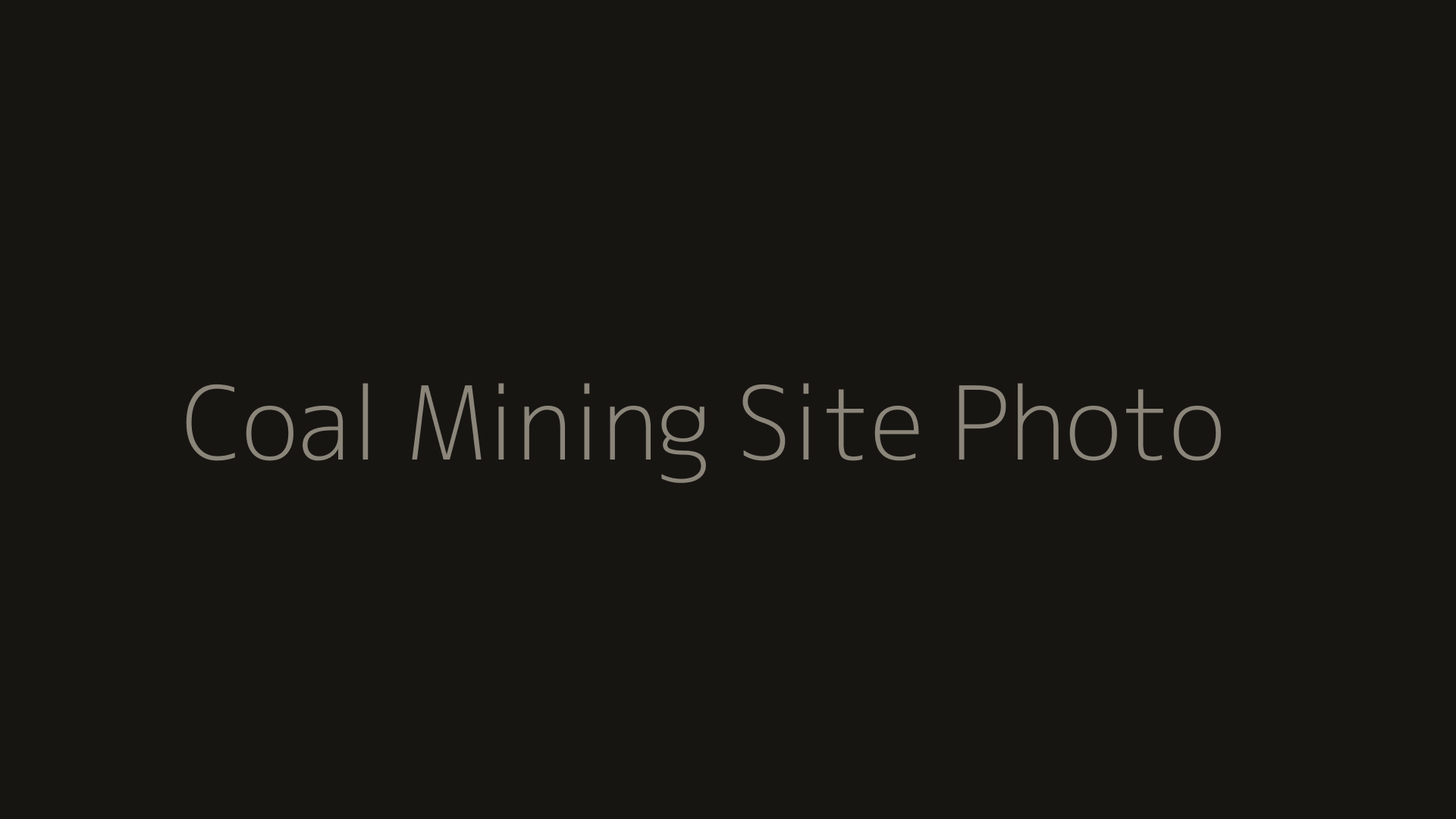 Coal mining site fallback