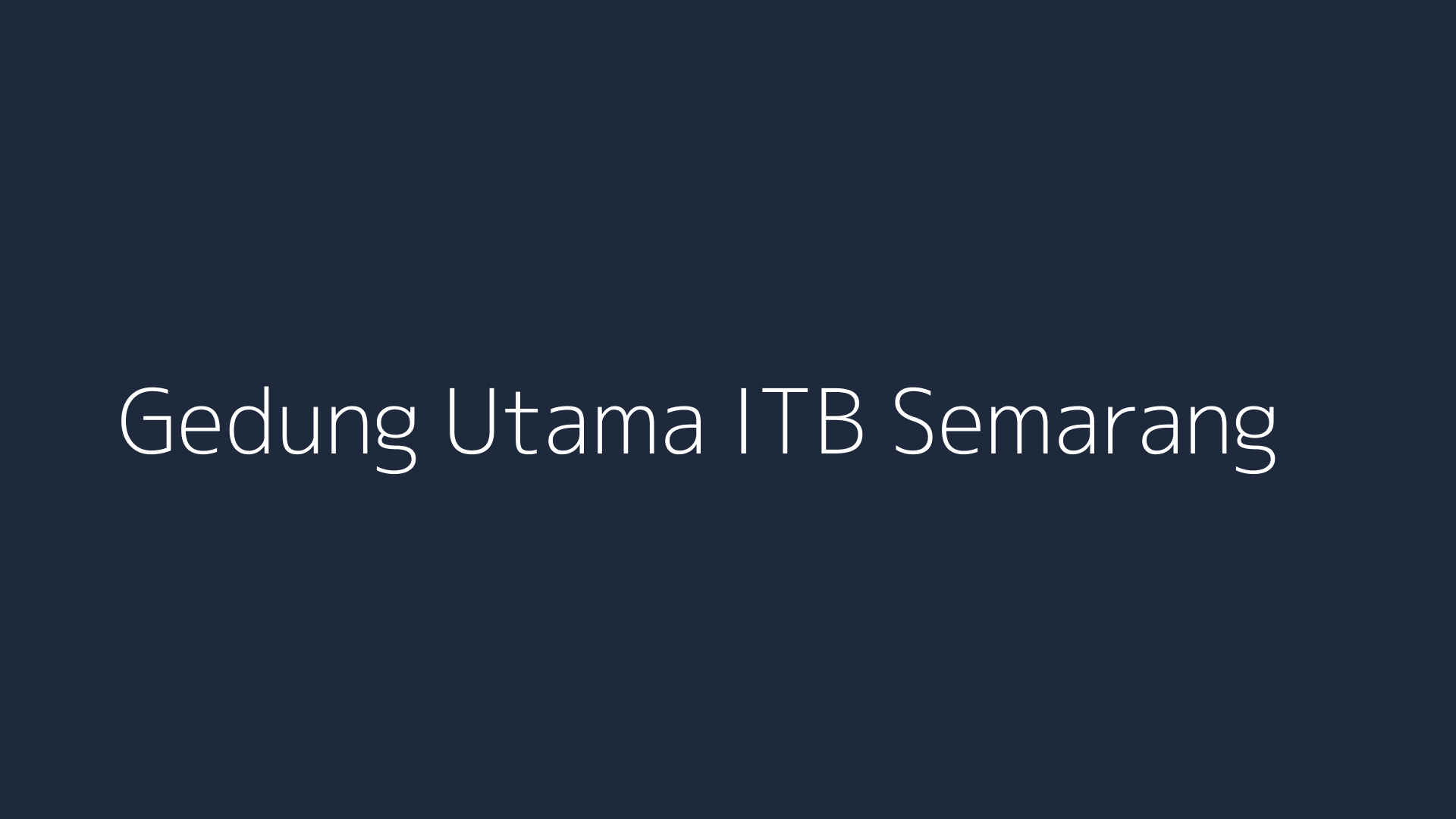 Kampus ITB Semarang