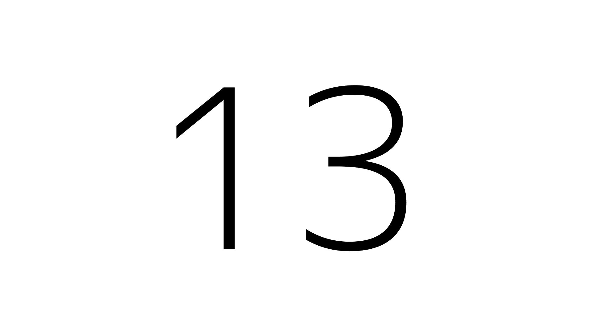 13