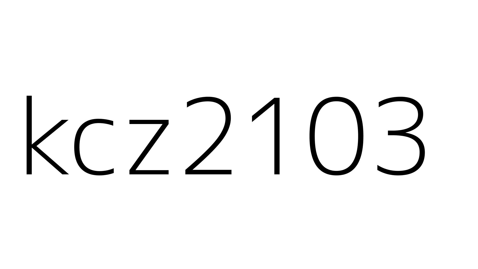 kcz2103