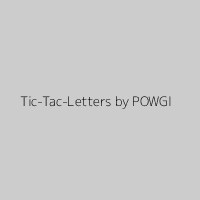 Tic-Tac-Letters by POWGI