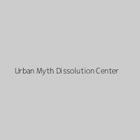 Urban Myth Dissolution Center