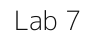 Lab 7