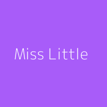 Miss Little Embroidery Design