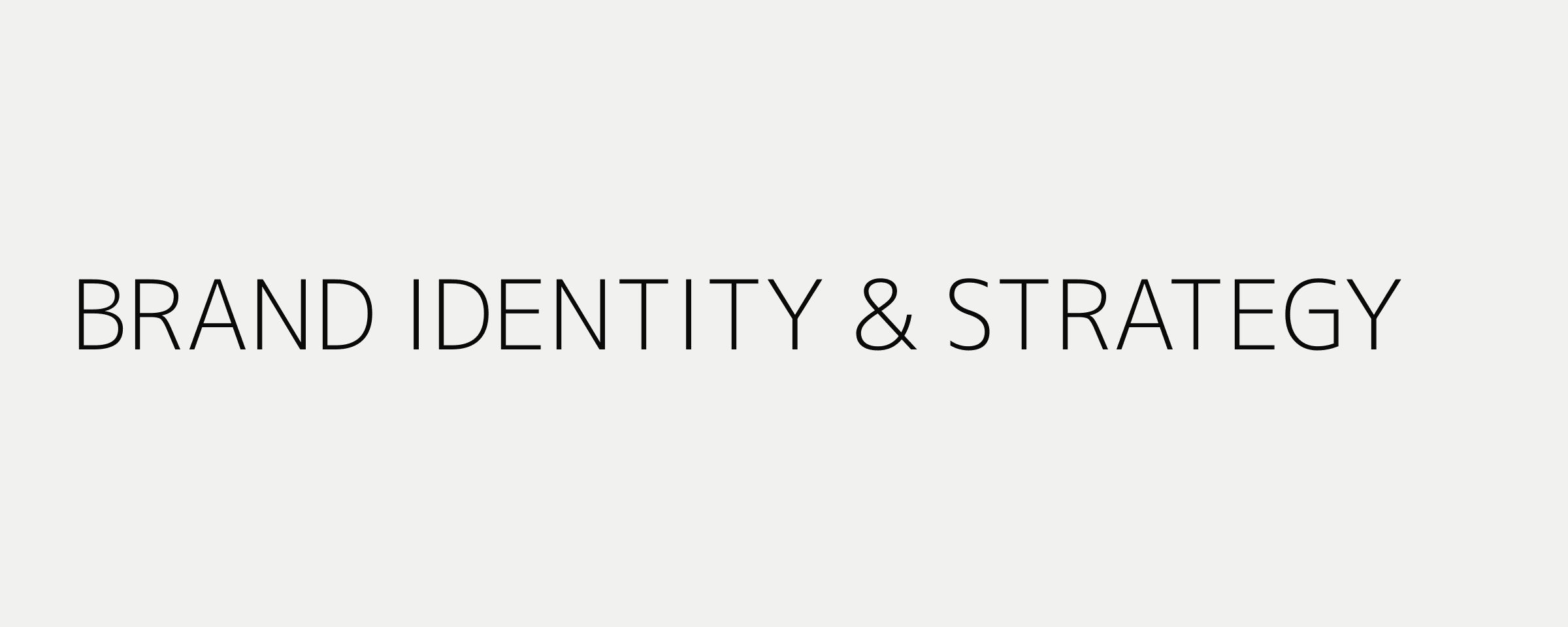 Brand Identity & Strategy