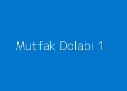 Mutfak Dolabı 1