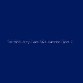 Territorial-Army-Exam-2021-Question-Paper-2