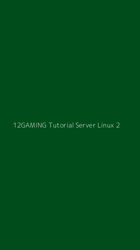 Tampilan Antarmuka Aplikasi 12gaming Tutorial Server Linux - 2