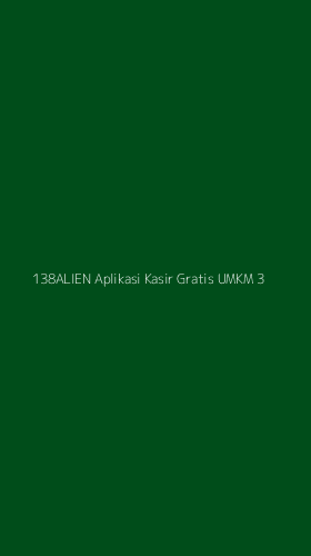 Tampilan Antarmuka Aplikasi 138alien Aplikasi Kasir Gratis Umkm - 3