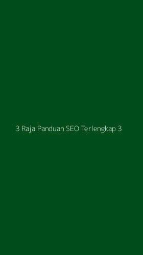 Tampilan Antarmuka Aplikasi 3 Raja Panduan Seo Terlengkap - 3