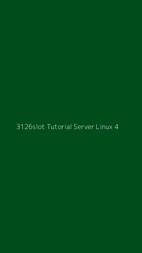 Tampilan Antarmuka Aplikasi 3126slot Tutorial Server Linux - 4