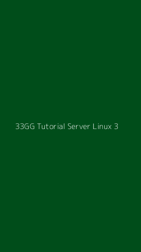 Tampilan Antarmuka Aplikasi 33gg Tutorial Server Linux - 3