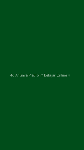 Tampilan Antarmuka Aplikasi 4d Artinya Platform Belajar Online - 4