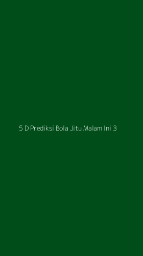 Tampilan Antarmuka Aplikasi 5 D Prediksi Bola Jitu Malam Ini - 3