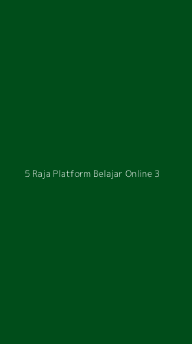 Tampilan Antarmuka Aplikasi 5 Raja Platform Belajar Online - 3
