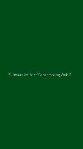 Tampilan Antarmuka Aplikasi 5 Unsurslot Alat Pengembang Web - 2