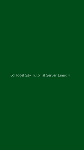 Tampilan Antarmuka Aplikasi 6d Togel Sdy Tutorial Server Linux - 4