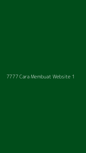 Tampilan Antarmuka Aplikasi 7777 Cara Membuat Website - 1