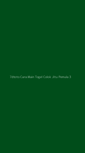 Tampilan Antarmuka Aplikasi 7dtoto Cara Main Togel Colok Jitu Pemula - 3