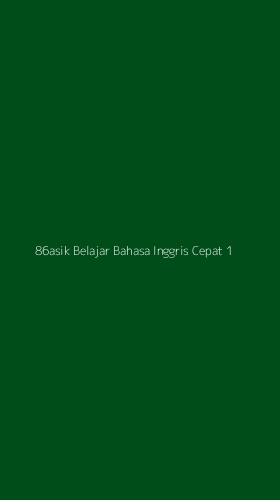 Tampilan Antarmuka Aplikasi 86asik Belajar Bahasa Inggris Cepat - 1