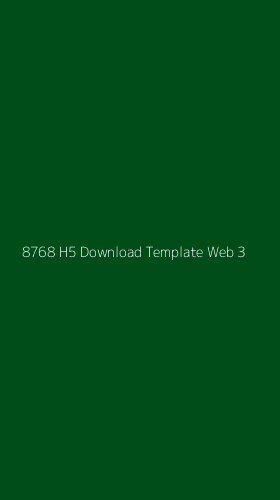 Tampilan Antarmuka Aplikasi 8768 H5 Download Template Web - 3